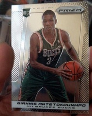 $2888 市場罕有高質素新人rookie卡 2013-14 Panini Prizm Giannis Antetokounmpo rookie rc card base NBA 字母哥 Greek 