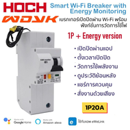 Ewelink เซอร์กิตเบรกเกอร์ Wi-Fi เปิดปิด ตั้งเวลาผ่านแอป วัดพลังงานได้ รองรับ Google Home Alexa-Circu