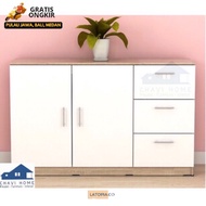 Furniture Modern Minimalis/ Bufet TV Rak TV Sideboard Lemari Pendek Serbaguna Meja TV Lemari Hias (