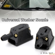 Black (2-pack) Universal 4-way Water Spray Car Wiper Spray Nozzle, Suitable For(LLA)