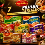 AGROMAS MI SEGERA INSTANT NOODLE MI BANDUNG AGROMAS MI GORENG MI KARI PUTIH/AGROMAS BIHUN TOMYAM