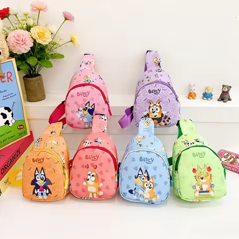 Bluey's cute coin purses and card holders can be used to store toys, tissues, and other personal ite