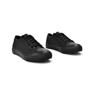 G-Max Unisex Laced Black School Shoes for Secondary | 407-00159 | Kasut Sekolah Bertali Hitam