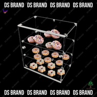 DIY Acrylic Cabinet Donuts / Cupcake / Pastries / Breads Acrylic Display Rack / Bekas Kuih / Burgers