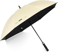 G4Free 54/62 Inch Windproof UV Protection Golf Umbrella Extra Large Silver Coated Automatic Open Sil
