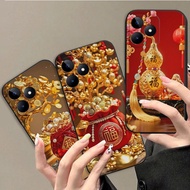 Realme C65s / C63 / C61 case with 3D printed God of Wealth, CNY case for luck and fortune