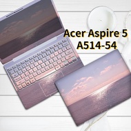 Sticker Laptop Acer Aspire 5 A514-54 Swift 1 14 Inch Laptop Skin Three-sides Scenic Painting Fresh Color Style Full Side