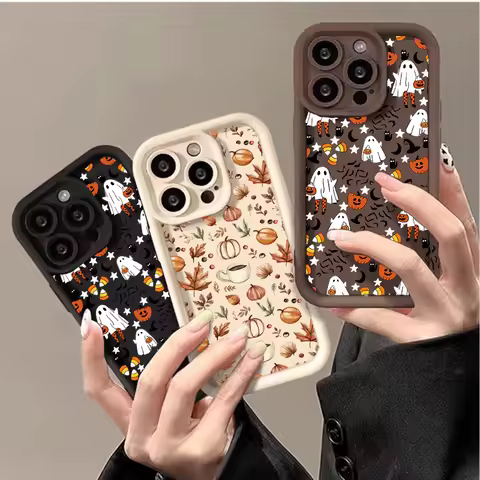 Halloween Pumpkin Ghost Patter Case For Samsung Galalxy A27 A57 A37 A56 A55 A54 A53 A17 A07 A16 A06 