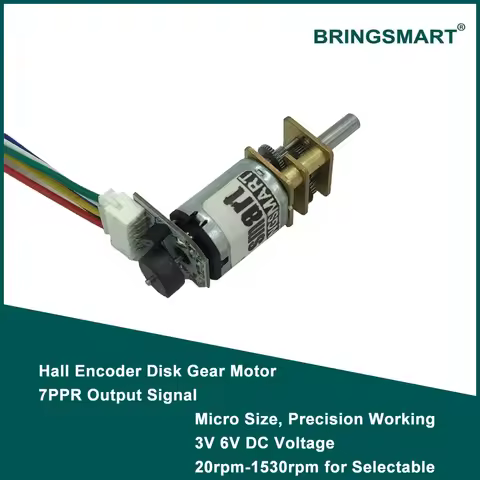 Bringsmart Encoder Motor Code Disk High Speed DC Gear Motor Adjuste Speed Electronic Lock Motor Moni