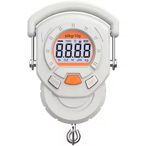 【Price Drop !!】Portable Electronic Weighing Scale 60Kg 10G LCD Digital Display Hanging Design For Lu