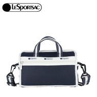 ||Lesportsac MINI DUFFEL CROSSBODY Tubular Shoulder Bag-Piping Deep Sea Blue