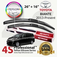 Mazda Biante SkyActiv G 2008-Present 4S Professional™ Teflon Silicone Series Wiper Blades (1 pair) -