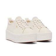 KEDS SKYLER LEATHER 皮革厚底增高鞋 冰川白/香檳金 WH68134