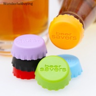 【FOSG】 6pcs Reusable Silicone Bottle Caps Beer Cover Soda Cola Lid Wine Saver Stopper Hot