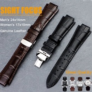 24x14mm(buckle 18mm) Men Leather Watchband 1853 for Tissot T60 Strap Belt L875/975K Women Bracelet Convex End Strap Bracelet