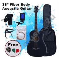 38 Inch Akustik Gitar Carbon Fiber / Gitar Akustik 38" / Acoustic Guitar Beginner-G1