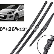 Suitable for Peugeot 308 308SW SW 27-2013 Front Rear Windshield Wiper Wiper Wiper Blade