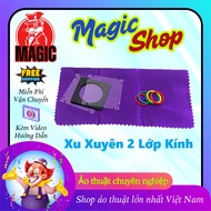 Coin Penetrating 2-Layer Plastic Coin Magic – Coin Penetration Through Plastic Sheet