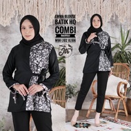 BLOUSE BATIK WANITA LENGAN PANJANG BAHAN KATUN / BLOUSE BATIK MODERN /