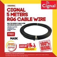 CIGNAL RG6 CABLE WIRE (5 METERS ) CUTTED OR WHOLE WIRE