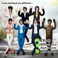 Elvis Presley Abstract Doll Built‑In Wire Skeleton Poseable Novelty Toy Gift