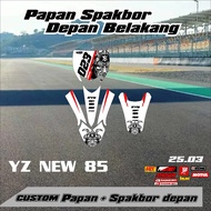 NEWEST DECAL STICKER START NUMBER BOARD AND FRONT REAR FENDER YZ NEW 85 NEWEST 25.03