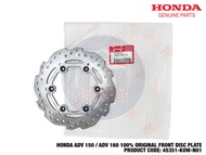 HONDA ADV150 ADV160 100% ORIGINAL FRONT REAR BRAKE DISC PLATE DEPAN BELAKANG 45351-K0W-N01 43251-K0W
