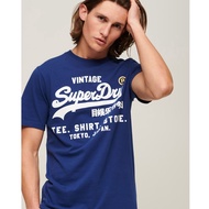 Superdry Extremely Dry Summer Solid Color Round Neck Letter logo Print Half-Sleeved T-Shirt Bottoming Top Men New