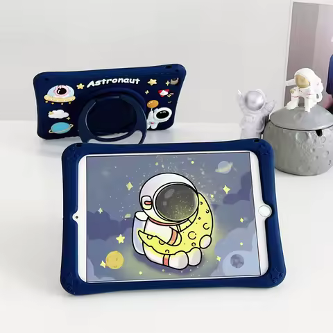 For Huawei MediaPad M5 Lite M6 8.4 10.8 Enjoy Tablet 2 10.1in Cute 3D Cartoon Astronaut Silicone Tab