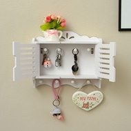 GANTUNGAN WEST WOOD - 2-Door Keychain Rack 8 VintageHOOK W989