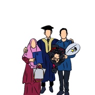 GAMBAR LUKISAN POTRET MURAH BIRTHDAY GFT ,WEDDING GIFT FOR RM1.00-RM1.50