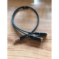 Audio Splitter Connecter 3.5mm Earphone Jack 1 Male To 2 Female