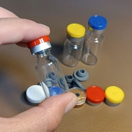 50 glass bottles of fighting cocks 1cc 2cc 3cc with rubber cap and aluminum cap, specialized bottles