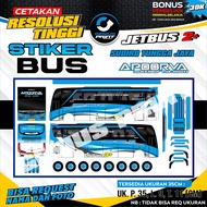 STIKER MAINAN MINIATUR BUS JB2 LIVERY SUDIRO TUNGGA JAYA UKURAN 35CM