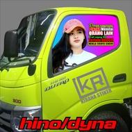 STIKER ONE WAY KACA TRUK HINO / DYNA STIKER ONE WAY KACA TRUK KODE KIRANA 04