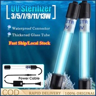 5W/7W/11W Fish Tank UV Sterilization Aquarium Lamp Disinfection Sterilizer UV Light Waterproof Light