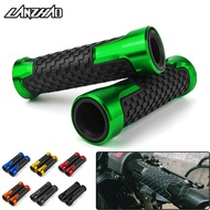 G Motorcycle Hand Grips Gel Rubber Grip CNC Aluminum Accessories For Kawasaki Z400 Z650 Z800 Z900 Z1