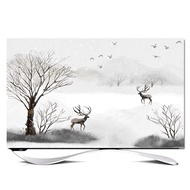 ㍿2021 new LCD TV cover dust cover cover towel 43 inch 55 inch 50 inch 65 inch table hanging cover cl
