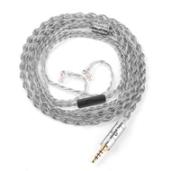 QKZ T7 Silver Plated Cable 3.5mm Plug QDC 2PIN 336 Core Silver-Plated Headphone Upgrade Cable S-Pin 