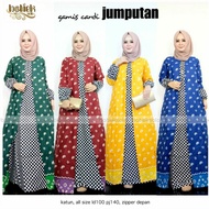 Gamis Cardi Jumputan / baju batik muslim / batik wanita /batik modern