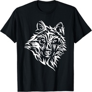 SARB Dire Wolf Stencil Lone Northern Teen Howling Direwolf T-Shirt