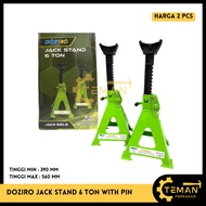 HIJAU DOZIRO 6 Ton Car Truck Jack Stand WITH PIN Car Jack Holder/ PRICE 1 SET = 2 PCS 6 TON GREEN JA