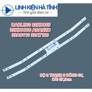 DARLING TIVI LED BAR 32HD955 32HD960S ASANZO 32AS110 32AT120 NEW 100% BRAND, SET OF 2 6V 6-BALL BARS