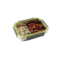 Microwavable 316L Stainless Steel Food Containers 800ml with Compartment- SUS316L Stainless Steel