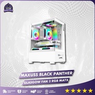 CASING PC GAMING BLACK PANTHER | M-ATX | RGB Front Panel Include Fan RGB