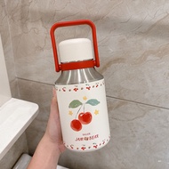 Diller Bell แก้วน้ำทรงถั่วสำหรับผู้หญิง ความจุขนาดใหญ่ แก้วน้ำรักษาอุณหภูมิแบบพกพาสำหรับนักเรียน แก้