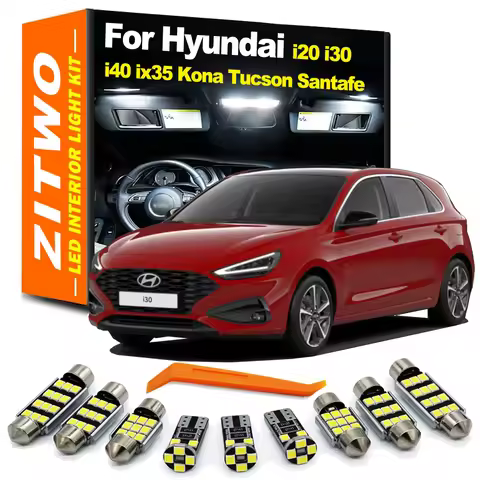 Vehicle LED Interior Reading Trunk Light License Plate Bulb Kit For Hyundai i20N i30N i20 i30 i40 ix