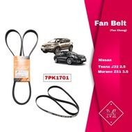 Nissan Fan Belt 7PK1701 (Tan Chong AutoPlus) Teana J32L 2.5 Murano Z51 3.5 7PK1701AP J32