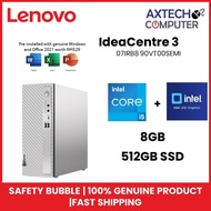 Lenovo IdeaCentre 3 07IRB8 90VT005EMI SFF Desktop PC Cloud Grey (I5-14400, 8GB, 512GB SSD, Intel, W1