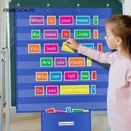 FRANCISCALFO Classroom Pocket Chart, Educational Large Standards Pocket Chart, Durable Class Schedul